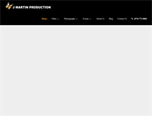 Tablet Screenshot of jmartinproduction.com